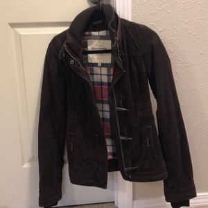 Vintage Abercrombie & Fitch Brown Jacket with Plaid Lining